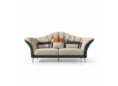 Juego de sofá de diseñador, sofá, juego de tapicería de 6 piezas. Conjunto de mesa de centro de cuero.
