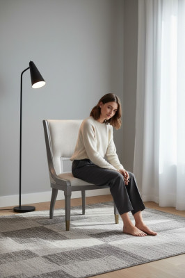 Silla de diseño de lujo de madera real estilo italiano muebles de una plaza sillón