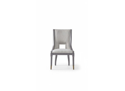 Silla de diseño de lujo de madera real estilo italiano muebles de una plaza sillón