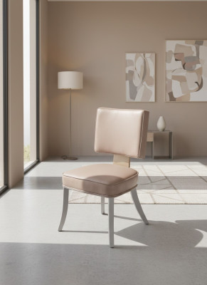 Silla de comedor de madera Asiento Mobiliario italiano Silla con respaldo Sillas Tapizadas