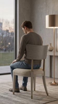 Silla comedor sillas de madera sillas de respaldo diseño sillas de respaldo muebles de lujo elegantes