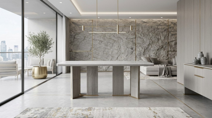 Mesa de comedor muebles sala de estar comedor mesas madera mesa italiana
