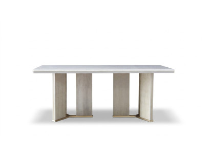 Mesa de comedor Diseñador de comedor Tapizado de lujo Mesa Mesas 200x100cm Mesas de comedor
