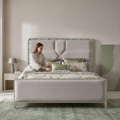 Camas Cama doble Diseño Dormitorio Cama de madera Camas 150x200cm Hotel