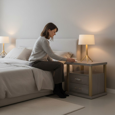 Mesita de noche cómoda consola mesa mesita armario dormitorio