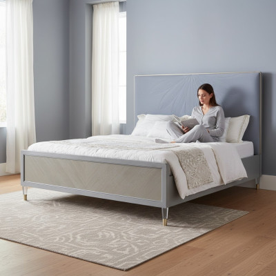 Diseño de cama Dormitorio Madera Cama Camas 180x200cm Camas Doble Hotel