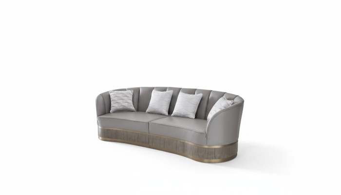 Sofá grande XXL lounge club de cuatro plazas 270cm muebles italianos nuevos.