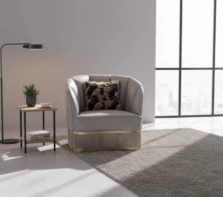Sillones de lujo para sala de estar, sillas tapizadas de hotel, diseñador moderno de una plaza.