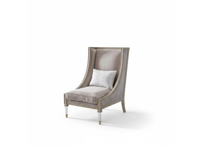 Silla de diseño de lujo en Dubai Hotel. Muebles de calidad con asiento individual para relajarse.