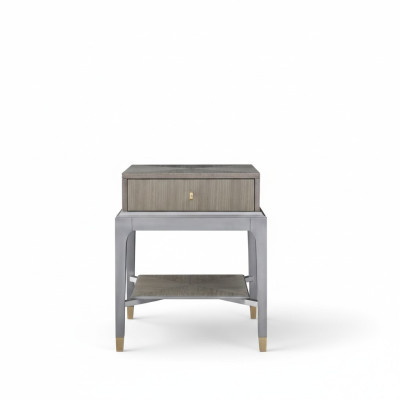 Mesita de noche de madera maciza mesitas consolas estilo moderno de noche.