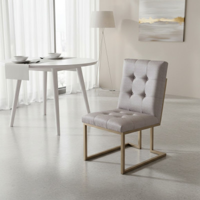 Silla Sillón Tapizado Silla moderna Silla de diseñador Comedor Swing
