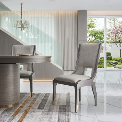 Silla de diseño de lujo, muebles de lujo, silla de alta calidad, sillas de respaldo de hotel