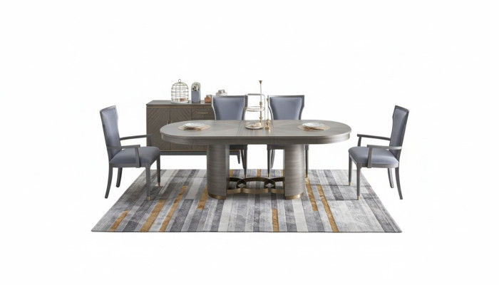 Diseño de silla conjunto de 6 sillas de lujo grupo de sillas de asiento acolchado sillón conjunto nuevo