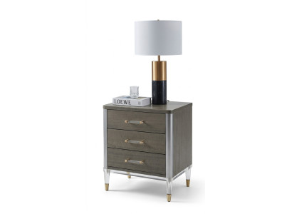 Muebles de lujo para la habitación, mesitas de noche, consolas, mesas auxiliares de madera de hotel.