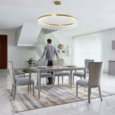 Conjunto completo de sillas de comedor Conjunto de 6 sillas con respaldo