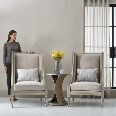 Salón de lujo, mobiliario de hotel, estilo Dubai, juego de 3 piezas.