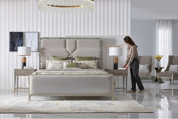 Mesita de noche consola auxiliar dormitorio diseño habitación consolas muebles de hotel.