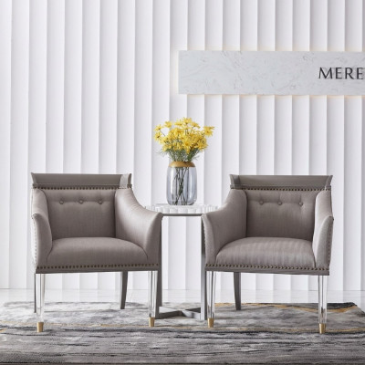 Muebles de diseño de lujo en estilo italiano. Sillón de salón de club de estar.