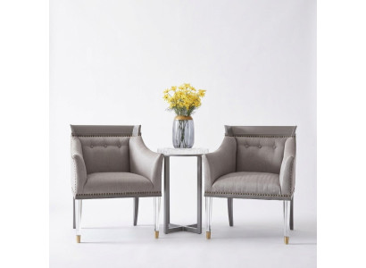 Muebles de diseño de lujo en estilo italiano. Sillón de salón de club de estar.