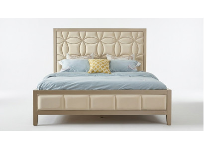 Dormitorio Cama de lujo Cama doble Madera 180x200cm Cama real de lujo