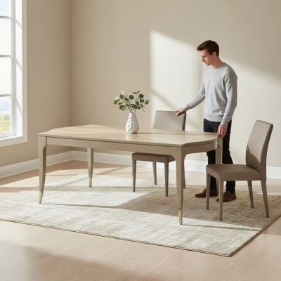 Mesa de diseño de lujo para comedor en estilo italiano Muebles Mesas de madera