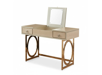 Mesa de tocador consola de diseñador, mesa de cosméticos, espejo decorativo, cómoda, tocador.