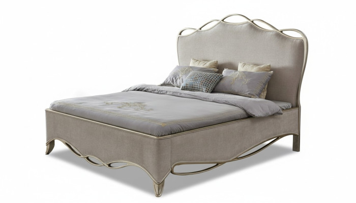 Diseño textil de lujo cama, cama doble acolchada, 180x200 habitación.