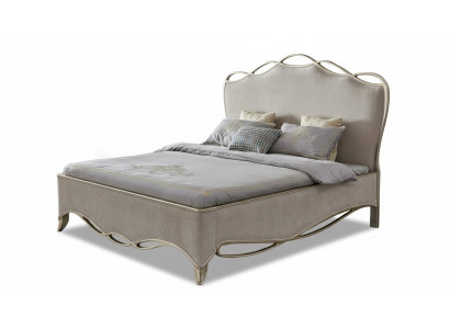 Diseño textil de lujo cama, cama doble acolchada, 180x200 habitación.
