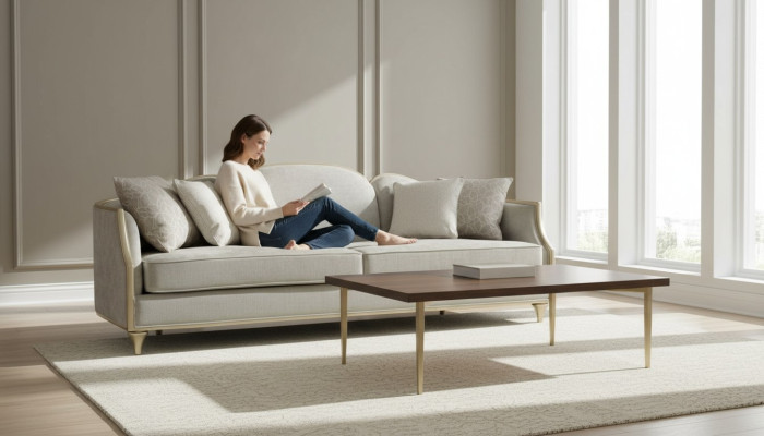 Muebles de diseño Sofá Coch 3 plazas Sofás tapizados Sofás de salón