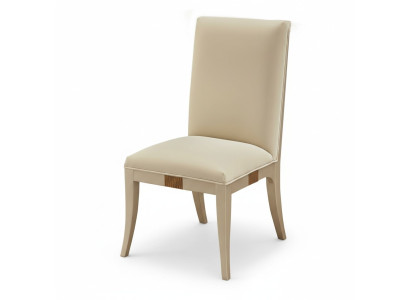 Silla de cuero acolchada de lujo, silla de diseñador, silla de comedor de madera.
