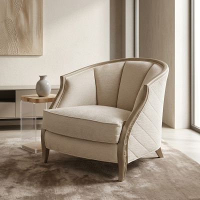 Sillón de diseño clásico Lounge Club Muebles Asiento individual italiano