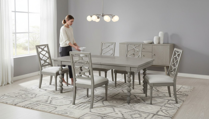 Sillón Set de diseño, juego de sillas 6x sillas de lujo con asientos acolchados.