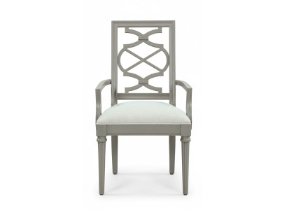 Silla de diseño de lujo con reposabrazos Textil real Mueble unipersonal Madera