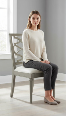 Silla tapizada Silla con respaldo Sillón Silla de comedor Textil Muebles Lujo Diseño