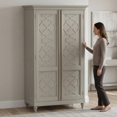 Armario de madera diseño para guardarropa muebles con armario de 2 puertas de madera.