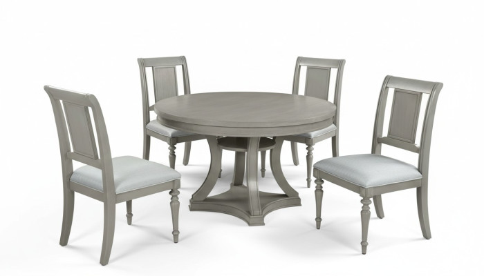 Mesa redonda sillas 4x conjunto de comedor muebles de comedor lujo madera