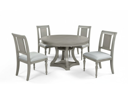Mesa redonda sillas 4x conjunto de comedor muebles de comedor lujo madera