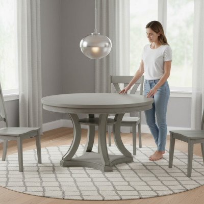 Mesa de comedor, mesa de cocina, mesa de época fundacional, mesa redonda, mesa redonda, diseño de lujo.