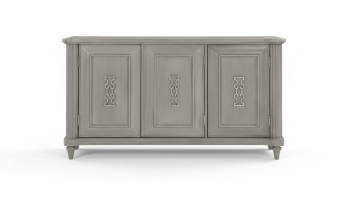 Cómoda Aparador Consola Madera Armario Perchero Credenza Muebles de diseño Gris Nuevo