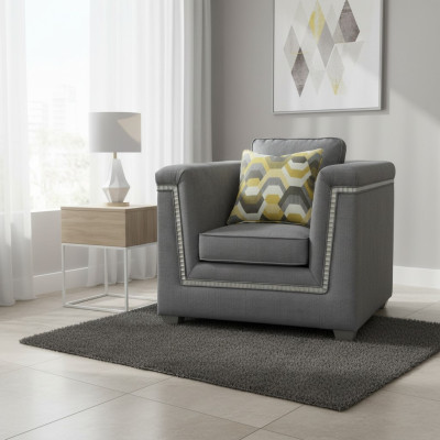 Muebles de diseño de lujo Sillas modernas Sillones de diseño moderno Tejido Sala de estar