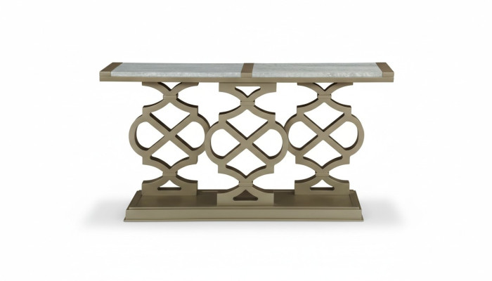 Mesa de consola de diseño de madera. Mesa de la consola. Consolas de lujo.