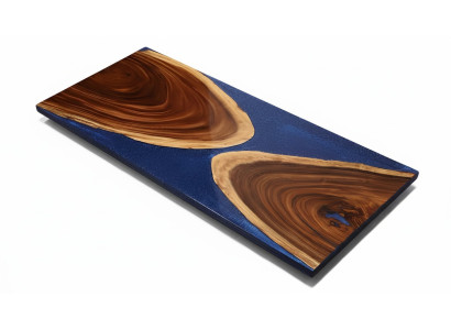 Mesa de comedor de 1 metro cuadrado de resina epoxídica, madera maciza para muebles, mesa de resina de agua en cascada
