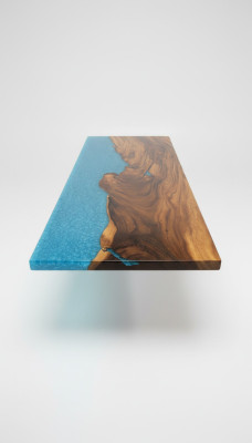Diseño Mesa Moderno Mar Río Muebles Mesas Mesa Comedor Mesas Epoxi