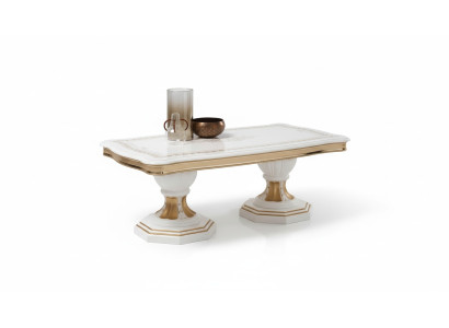 Mesa de centro de lujo para sala de estar Mesa de diseño rectángular para sala de estar Estilo de muebles Tabla de madera
