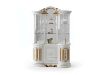 Muebles de lujo italiano, vitrina de tamaño XXL, armario cómoda de vidrio, armario de diseñador, nuevo.