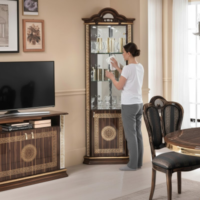 Vitrina de esquina armario esquinero armarios muebles armario de vidrio muebles de diseño estantes nuevo