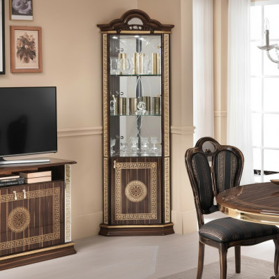 Vitrina de esquina armario esquinero armarios muebles armario de vidrio muebles de diseño estantes nuevo
