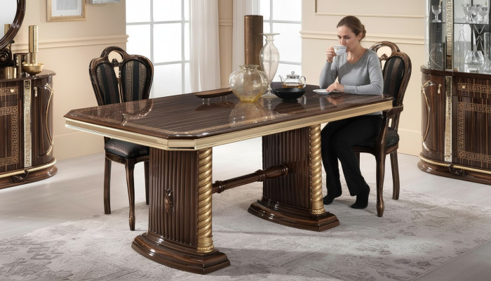 Mesa de comedor Mesa de restaurante Comedor Mesas clásicas Muebles italianos Nuevos