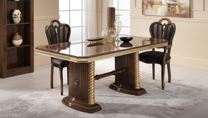 Mesa de comedor Mesa de restaurante Comedor Mesas clásicas Muebles italianos Nuevos