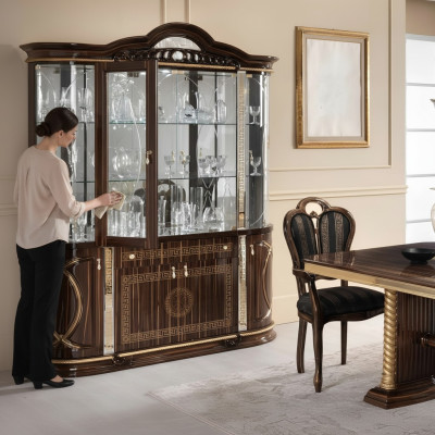 Mueble vitrina italiano XXL armario vitrinas vitrinas mostrar armarios diseño sala de estar